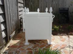 Pair French Style Steel and Cast Iron Orangerie Planter Boxes in Lacquered White - 2939383