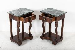 Pair French Swan Neck Bedside Tables - 2263545