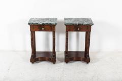 Pair French Swan Neck Bedside Tables - 2263550