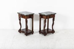 Pair French Swan Neck Bedside Tables - 2263552