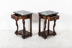 Pair French Swan Neck Bedside Tables - 2263553