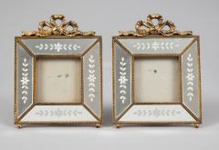 Pair French Venetian Glass Gilded Frames - 3940737