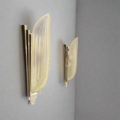 Pair Genet et Michon Style Art Deco Wall Sconces France  - 4451095
