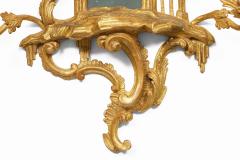 Pair George II Rococo Mirrored Wall Sconces - 4548253