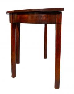 Pair George III Mahogany Demilune Console Tables - 4137394