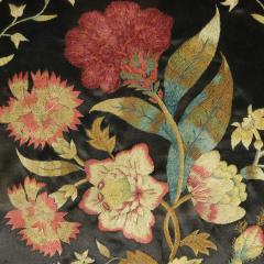 Pair Georgian Silkwork Embroideries of Flowers - 4659702