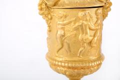 Pair Gilt Bronze Covered Decorative Urns - 1944173