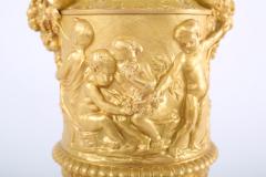 Pair Gilt Bronze Covered Decorative Urns - 1944175