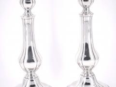 Pair Gorham Silverplate Candlesticks in the English Regency Style - 3168719
