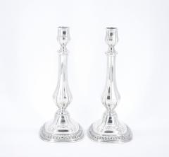 Pair Gorham Silverplate Candlesticks in the English Regency Style - 3168724