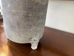 Pair Han Dynasty Period Unglazed Grain Jars Mounted as Table Lamps - 4565907