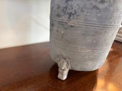 Pair Han Dynasty Period Unglazed Grain Jars Mounted as Table Lamps - 4565914