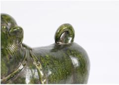 Pair Han Style Green Glazed Dogs - 4309352