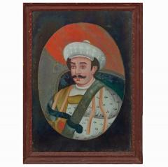 Pair Indian Reverse Glass Paintings - 4548871