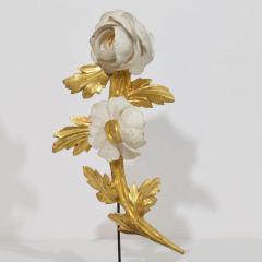Pair Italian 18 19th Century Hand Carved Giltwood Floral Ornaments - 4119861