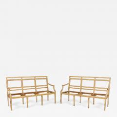 Pair Italian Neo classic Settees 18th c unupholstered - 4227196
