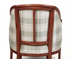 Pair Italian Neoclassical Tub or Barrel Back Bergeres c 1800 - 4655041