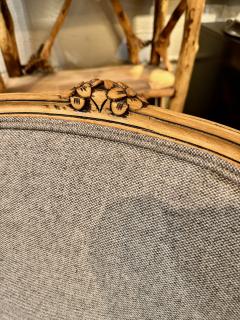 Pair Italian Neoclassical Tub or Barrel Back Bergeres c 1800 - 4655078