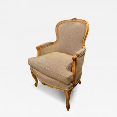 Pair Italian Neoclassical Tub or Barrel Back Bergeres c 1800 - 4659312
