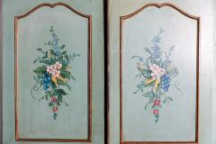Pair Italian Painted Mahogany Armoire Cupboards - 2888511