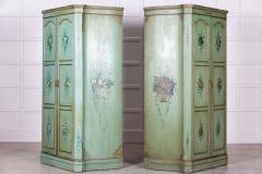 Pair Italian Painted Mahogany Armoire Cupboards - 2888514