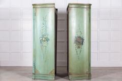 Pair Italian Painted Mahogany Armoire Cupboards - 2888515