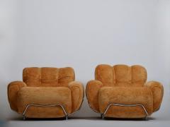 Pair Italian Space Age lounge chairs c1980s - 4444510