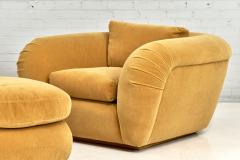 Pair Jay Spectre Lounge Chairs and Ottomans 1990 - 2342348