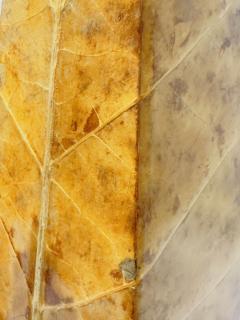 Pair Lacquered Tobacco Leaf Obelisk Giovanni Patrini Italy 1980 - 3505031
