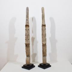 Pair Large 18th Century French Neoclassical Carved Oak Ornaments - 4119804