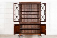 Pair Large 19thC English Mahogany Glazed Bookcases - 3892773