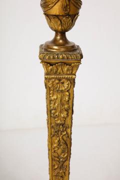 Pair Large Empire Gilt Iron Candle Sticks - 3749763