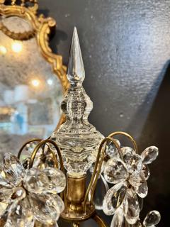 Pair Large French Bagues Styles Gilt Bronze Girandoles - 4479386