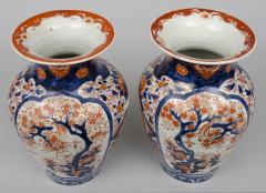 Pair Large Japanese Imari Open Vases Circa 1870 - 117053