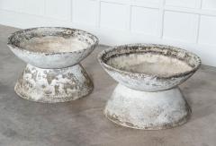 Pair Large Scale Willy Guhl Concrete Planters - 3022683
