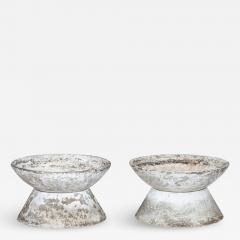 Pair Large Scale Willy Guhl Concrete Planters - 3024903