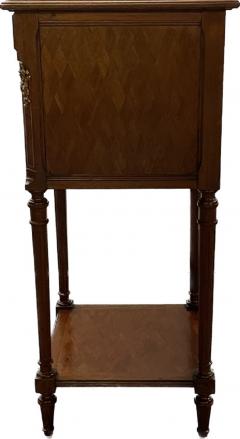 Pair Louis XVI Style End Bedside Tables Humidor Interiors Parquetry Inlaid - 2778228