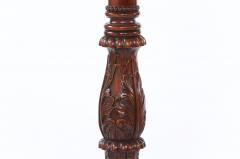 Pair Mahogany Wood Gallery Top Tray Pedestal Tables - 1820986