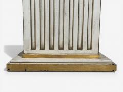 Pair Maison Jansen Painted and Eglomise Emerald Green Glass Top Console Tables - 4503470