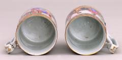 Pair Mandarin Famille Rose Mugs Circa 1860 - 1617384