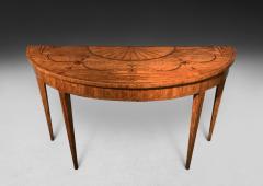 Pair Marquetry Inlaid Satinwood Console Tables in the neo classical manner - 4308877