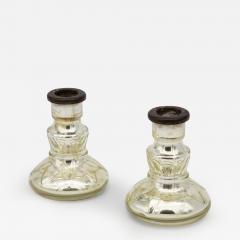 Pair Mercury Glass Candlesticks early 20th Century - 2845997