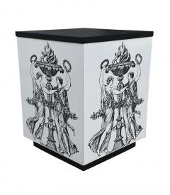 Pair Mid Century Italian Modern Storage Cube End Tables after Piero Fornasetti - 2059032