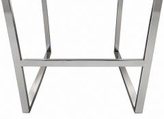Pair Milo Baughman Velvet and Chrome Bar Stools 1970 - 4813653