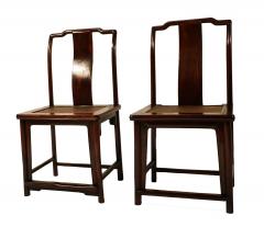Pair Ming Dynasty style 19 century Chinese Chairs - 2999858