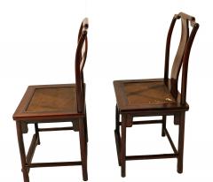 Pair Ming Dynasty style 19 century Chinese Chairs - 2999862