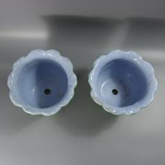 Pair Minton Majolica Lily Jardinieres - 4647681