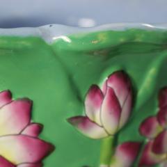 Pair Minton Majolica Lily Jardinieres - 4647688