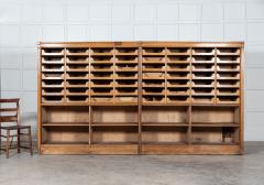 Pair Monumental English Oak Haberdashery Cabinets - 2888488