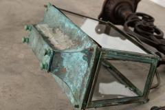 Pair Monumental Georgian Verdigris Lanterns - 4257267